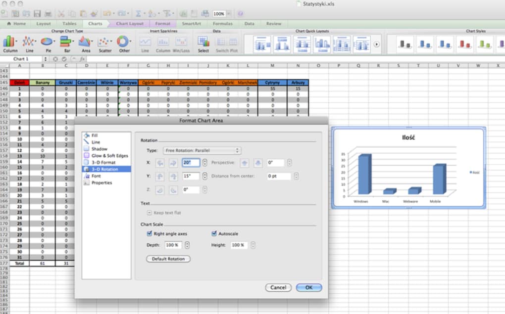 excel for mac version 15.31